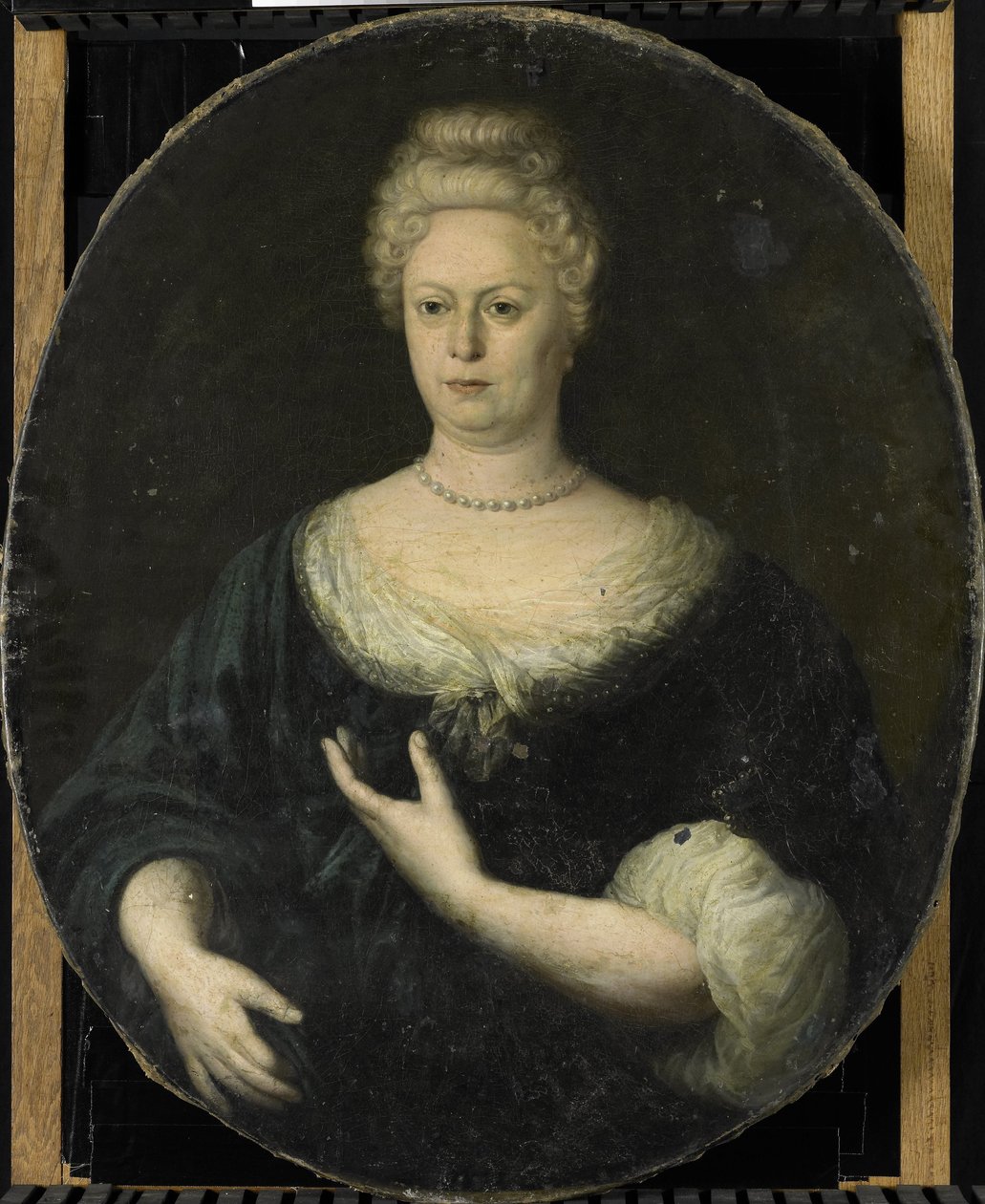 Portret Elisabeth van Oosten (1660-1714). Żona Abrahama van Riebeecka autorstwa Anonymous