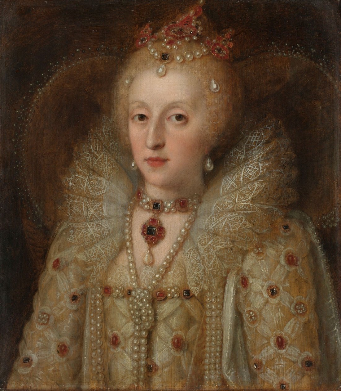 Portret Elżbiety I, królowej Anglii, 1550-99 autorstwa Anonymous