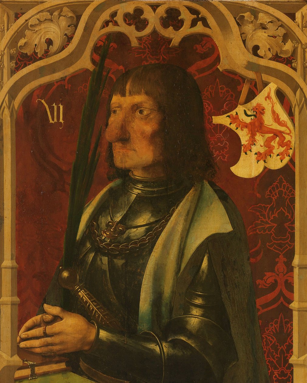 Portret Hendrika IV z Naaldwijk, rycerza i dziedzicznego marszałka Holandii autorstwa Anonymous