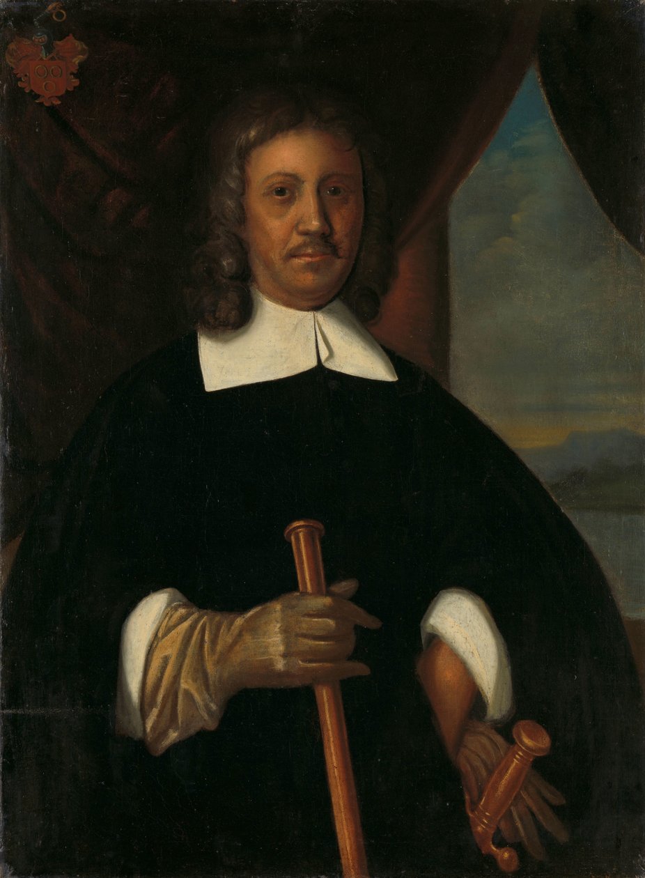 Portret Jana van Riebeecka (1619-77). Komandor Przylądka Dobrej Nadziei i Malakki oraz Sekretarz Wysokiego Rządu Batawii autorstwa Anonymous