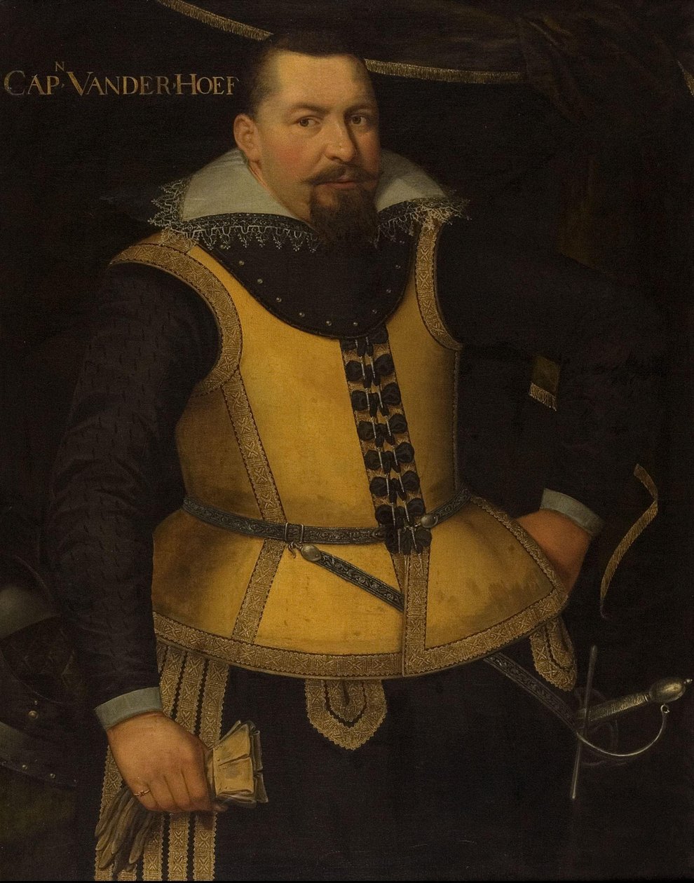 Portret Karela van der Hoevena, sierżanta majora autorstwa Anonymous