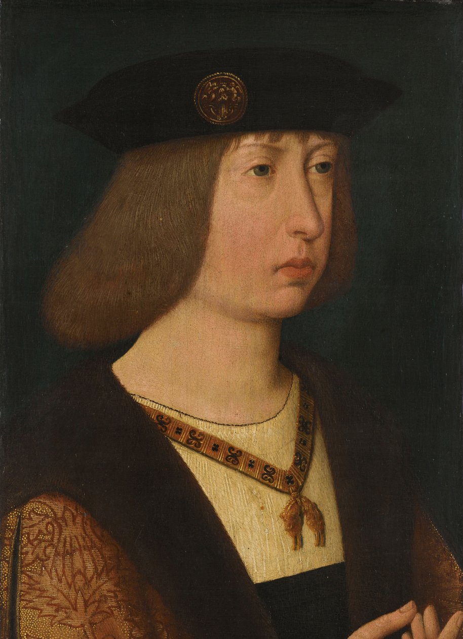 Portret Filipa Pięknego, księcia Burgundii Filip Piękny (1478-1506), arcyksiążę Austrii, książę Burgundii autorstwa Anonymous