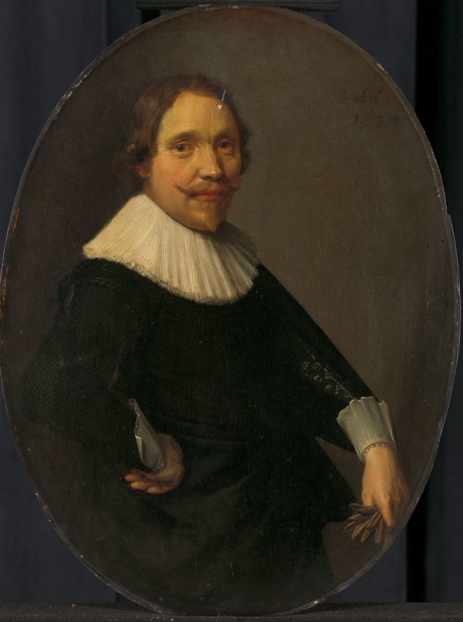 Portret Willema van Oldenbarneveldta, Lorda Stoutenburga, kapitana kawalerii w służbie hiszpańskiej i holenderskiej autorstwa Anonymous