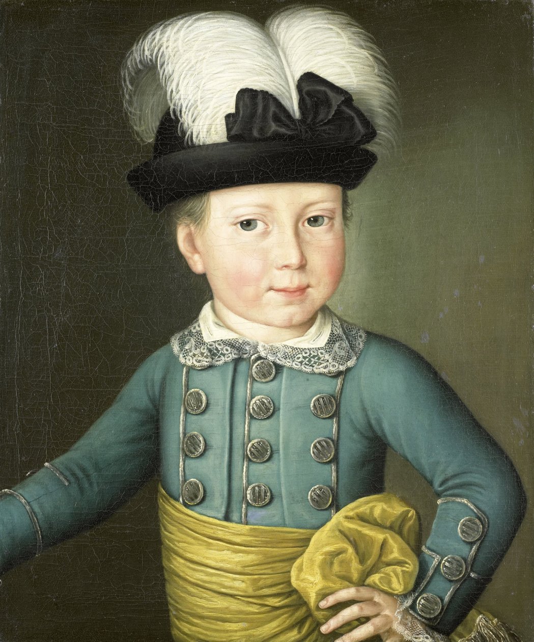 Portret Wilhelma Fryderyka, księcia Orange-Nassau, później króla Wilhelma I, jako dziecko autorstwa Anonymous