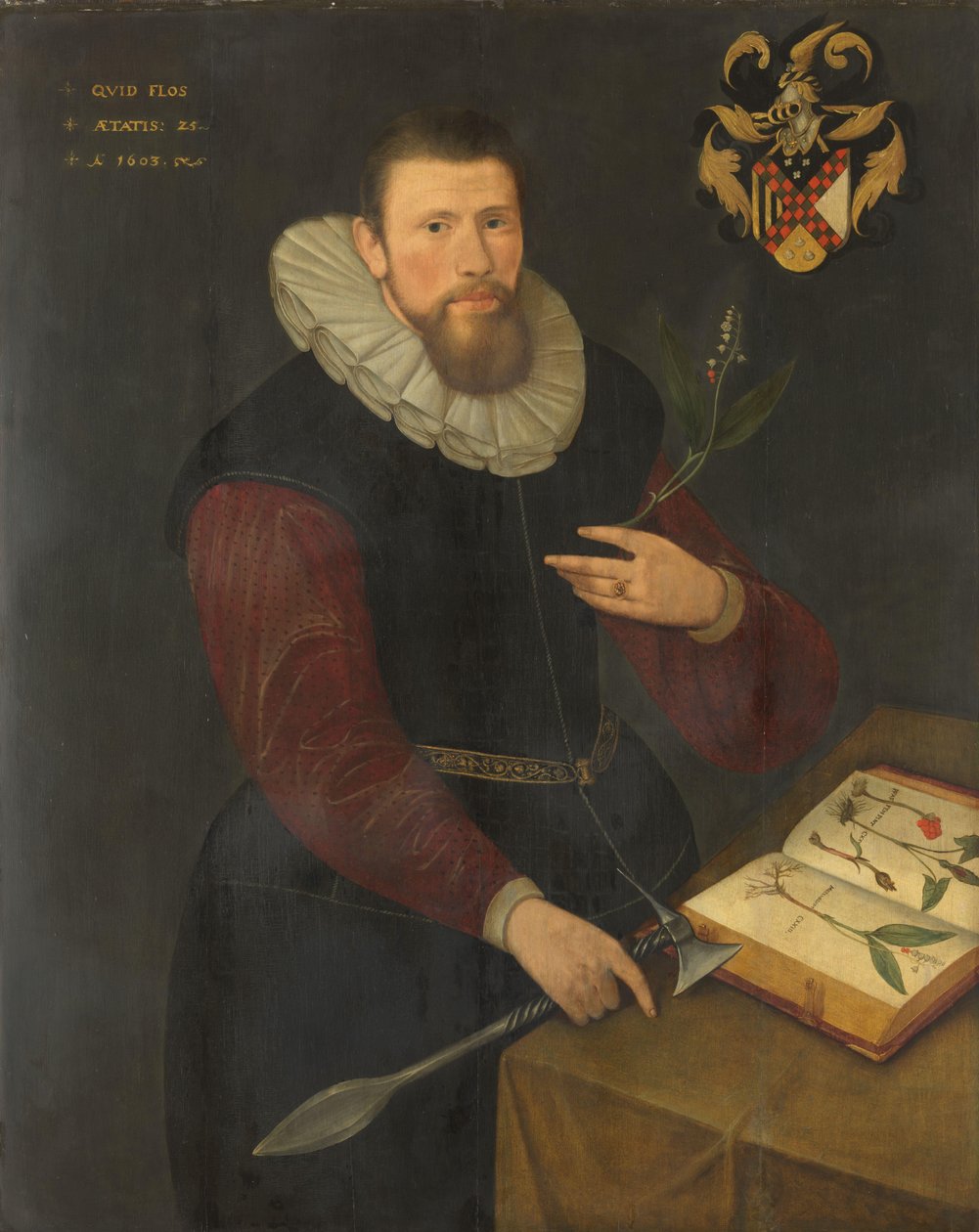 Portret botanika autorstwa Anonymous