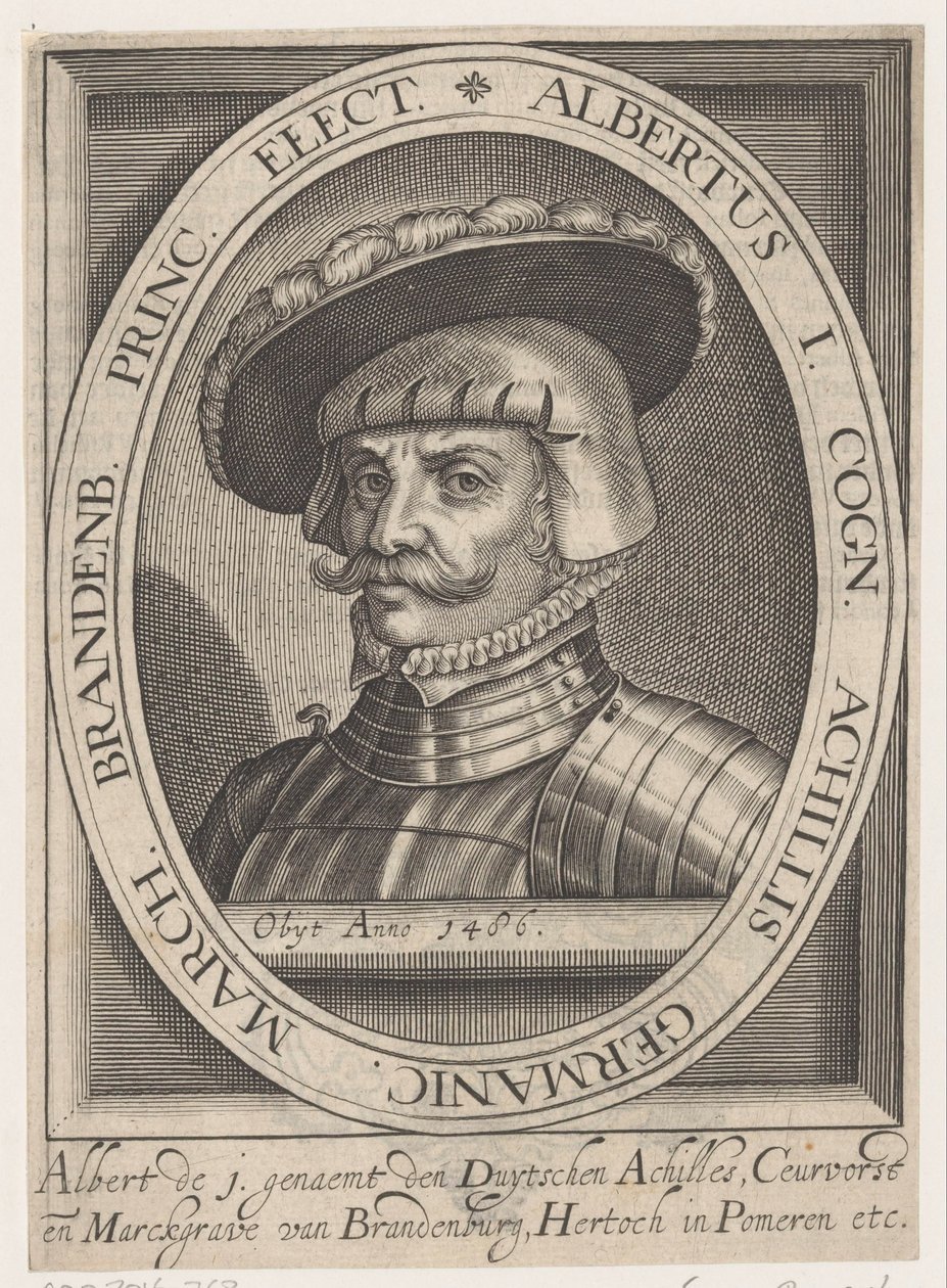 Portret Albrechta III Achillesa, elektora brandenburskiego autorstwa Anonymous