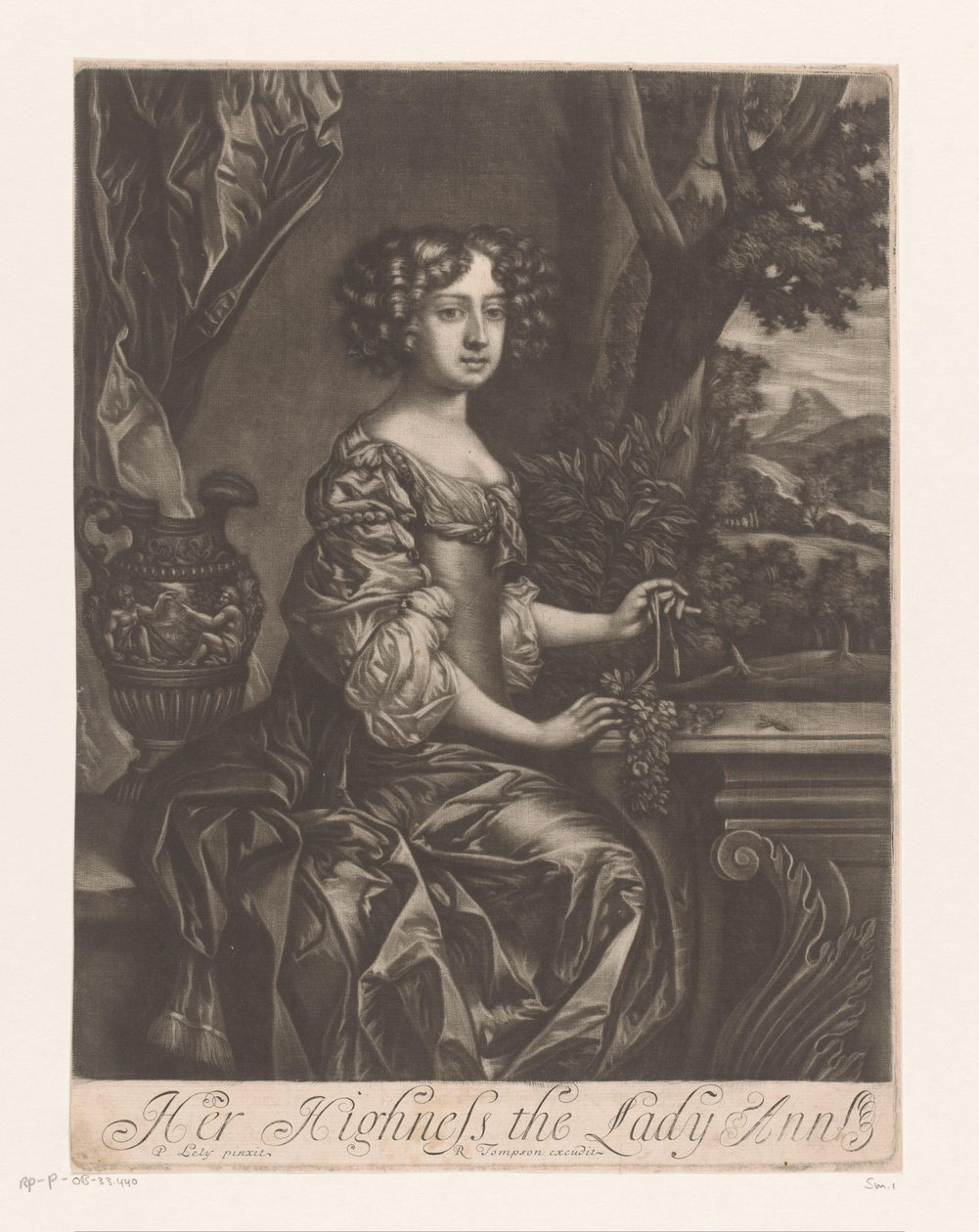 Portret Anny z Wielkiej Brytanii jako księżniczki Jej Wysokość Lady Ann (tytuł na obiekcie) autorstwa Anonymous