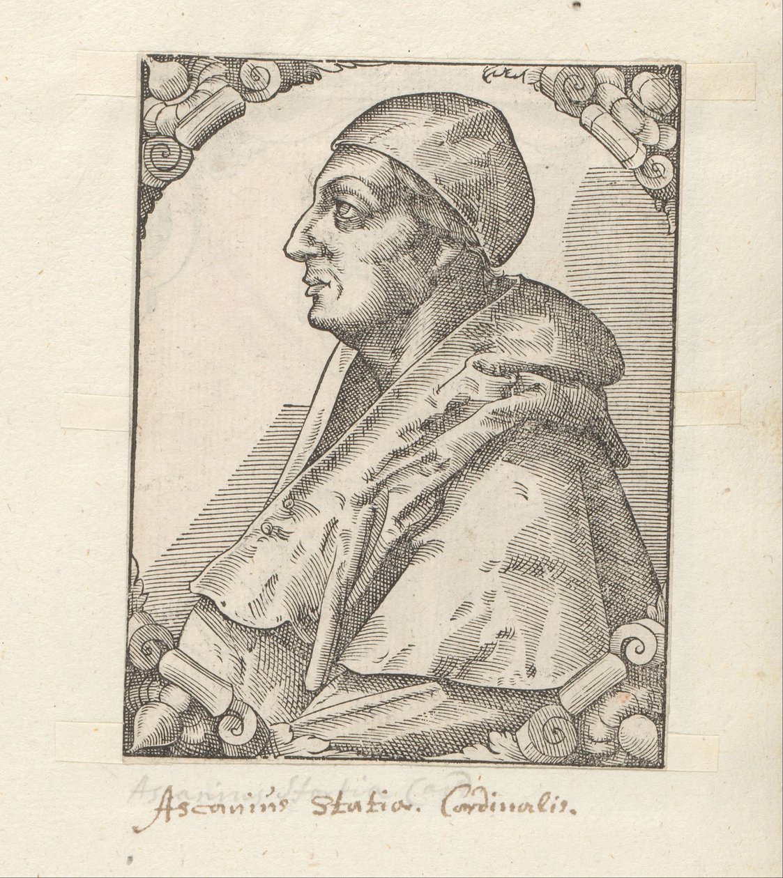 Portret van Ascanio Sforza autorstwa Anonymous