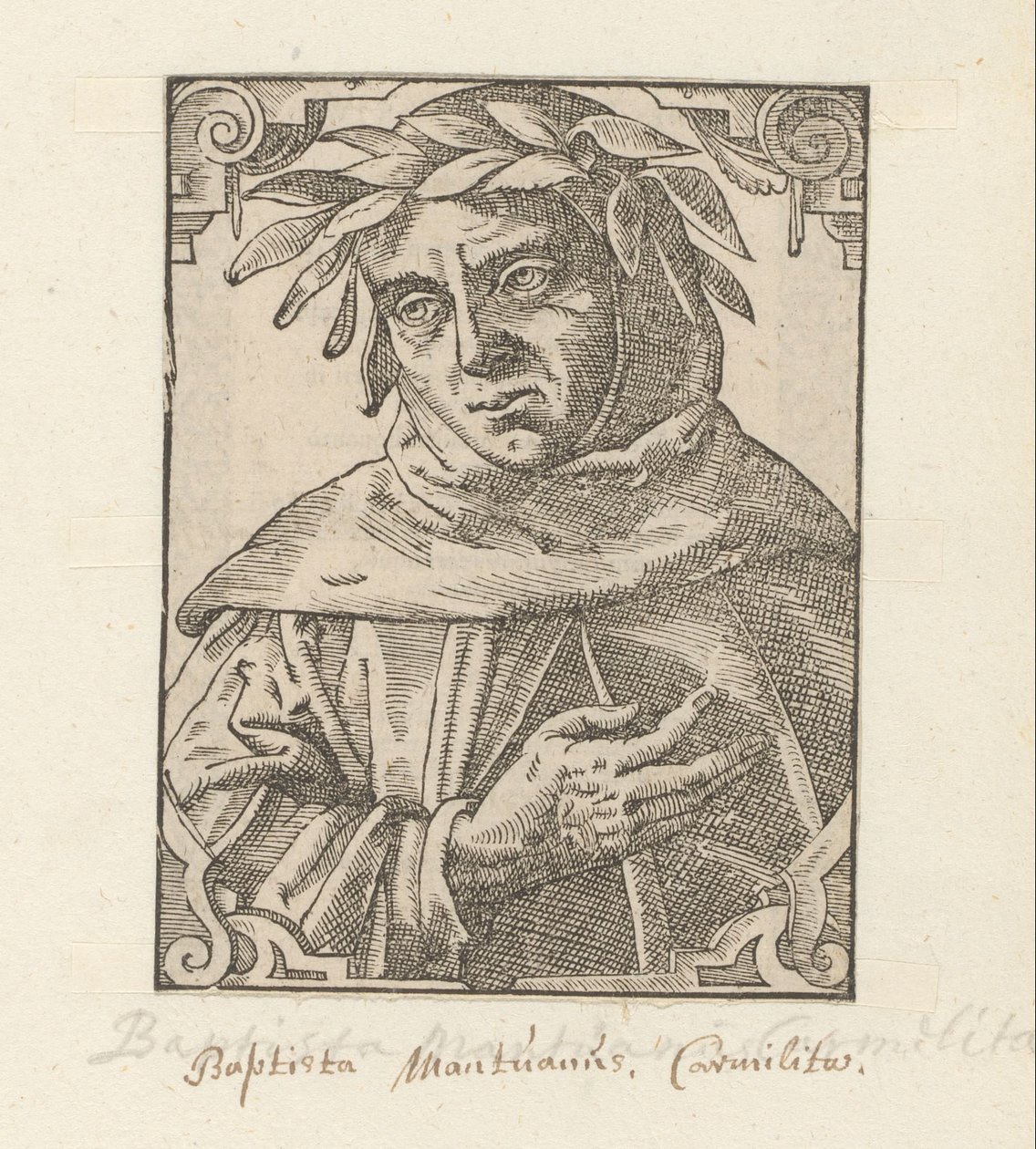 Portret van Baptista Mantuana autorstwa Anonymous