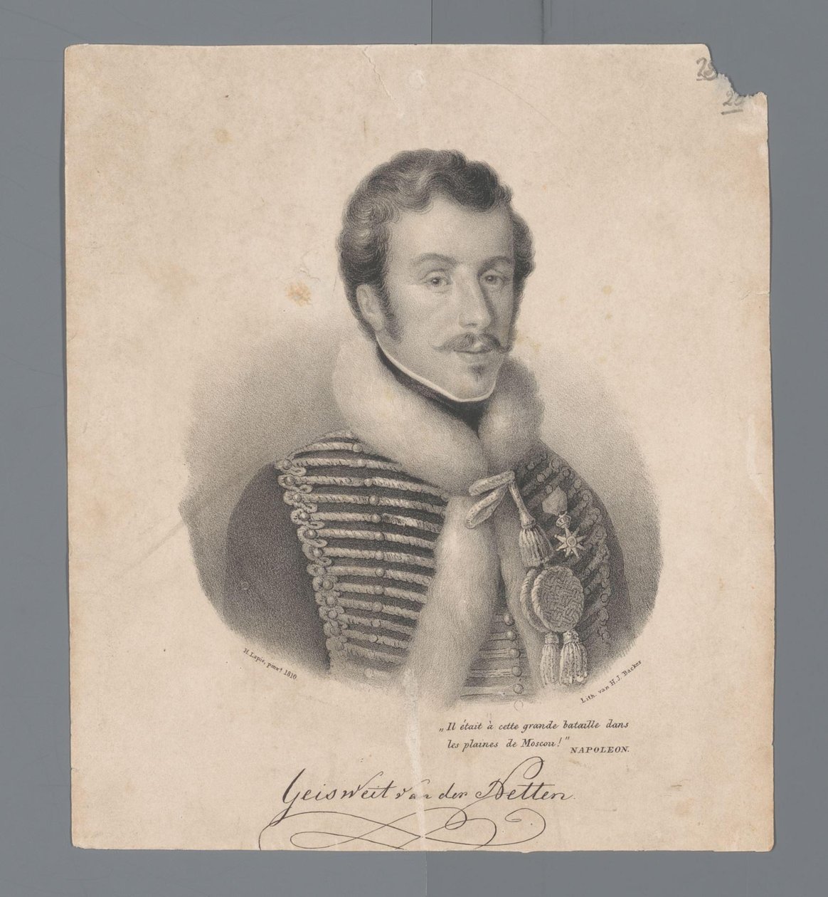 Portret Korneliusza Antoniusza Geisweita van der Netten autorstwa Anonymous