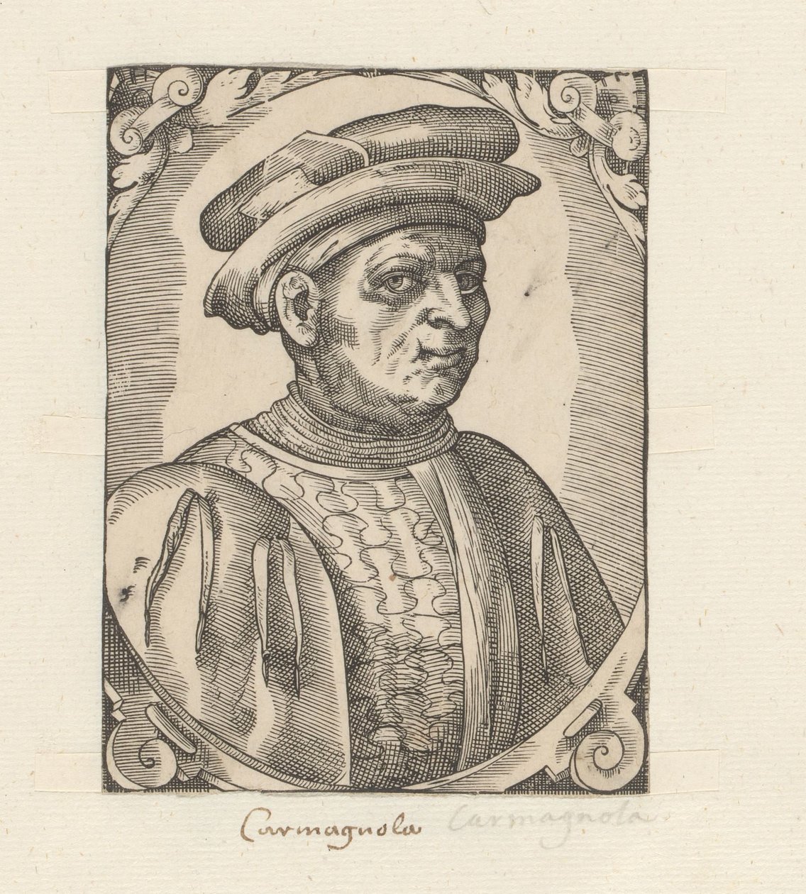 Portret Francesco Bussone z Carmagnola autorstwa Anonymous
