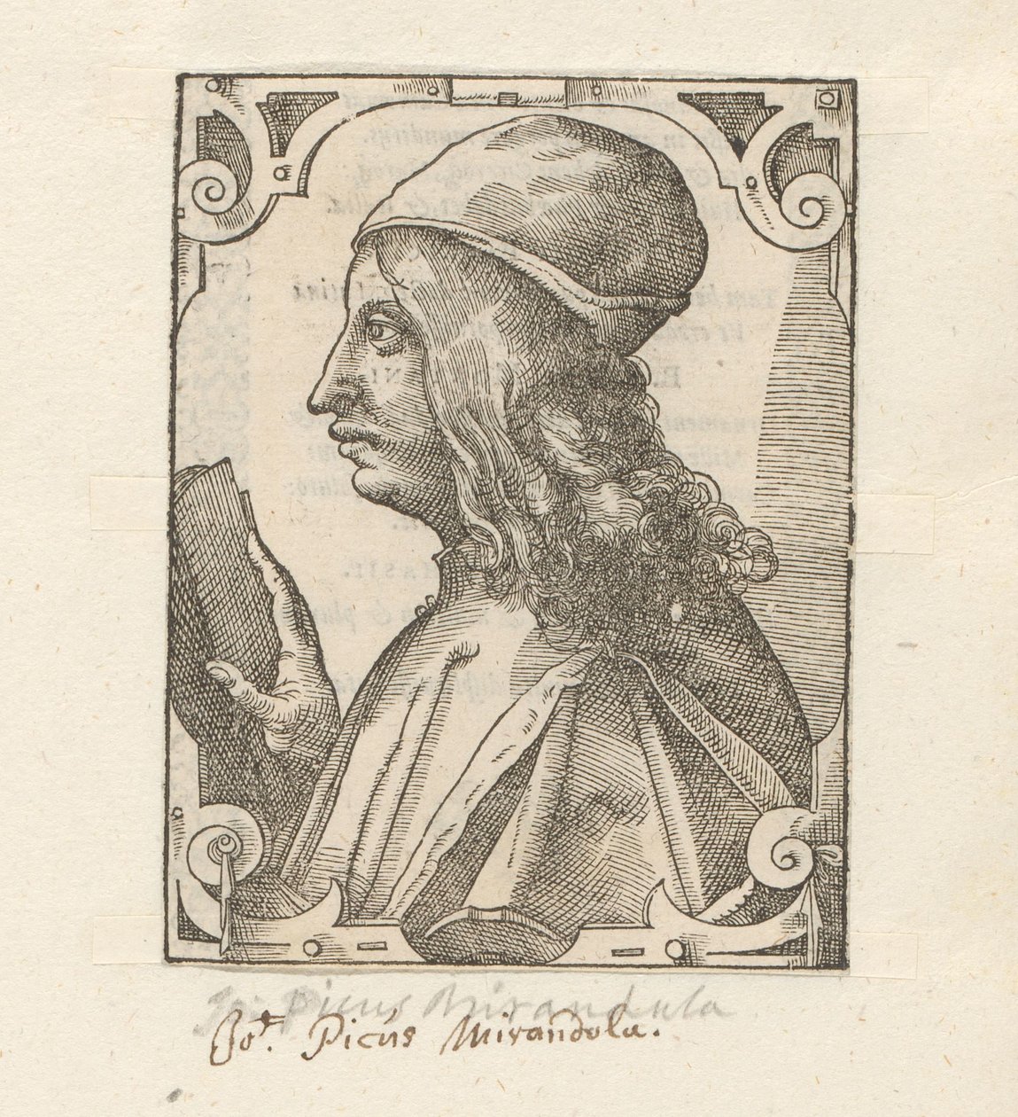 Portret van Giovanniego Pico della Mirandola autorstwa Anonymous