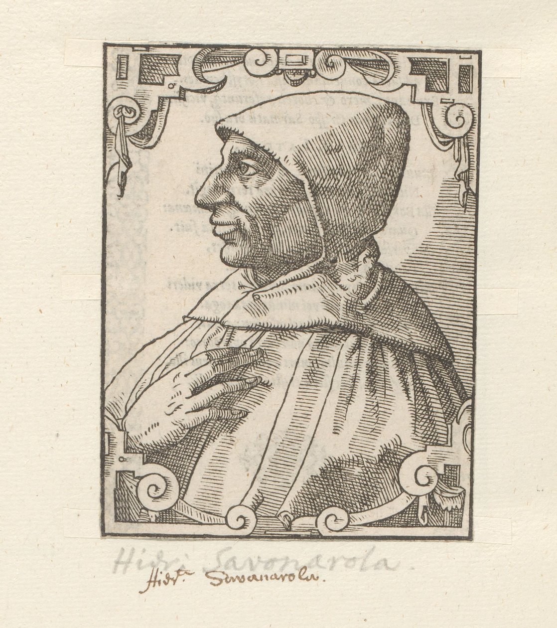 Portret van Girolamo Savonarola autorstwa Anonymous