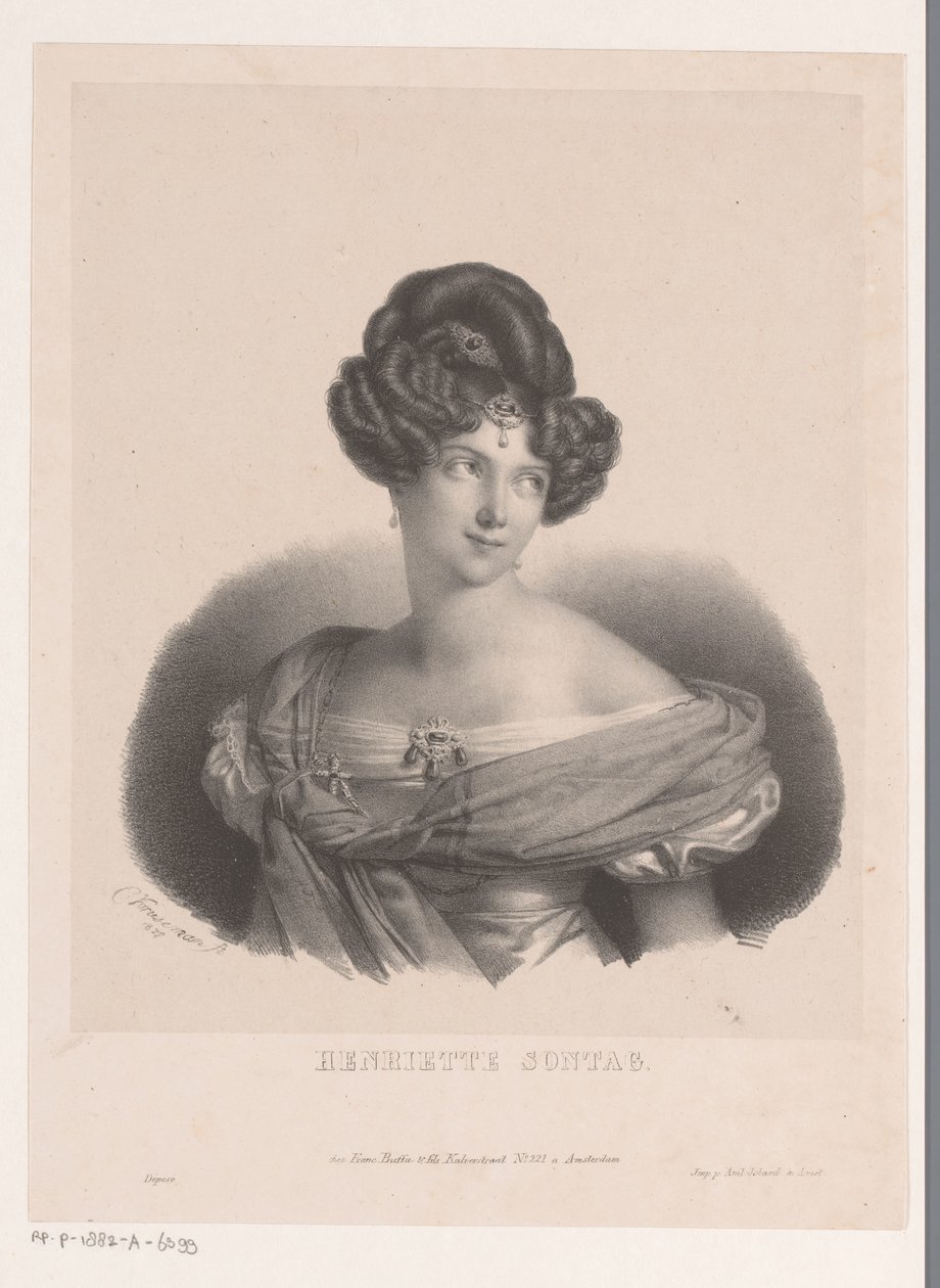 Portret Henriette Sontag autorstwa Anonymous