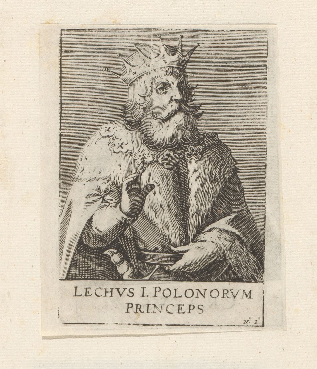 Portret van Lecha I autorstwa Anonymous