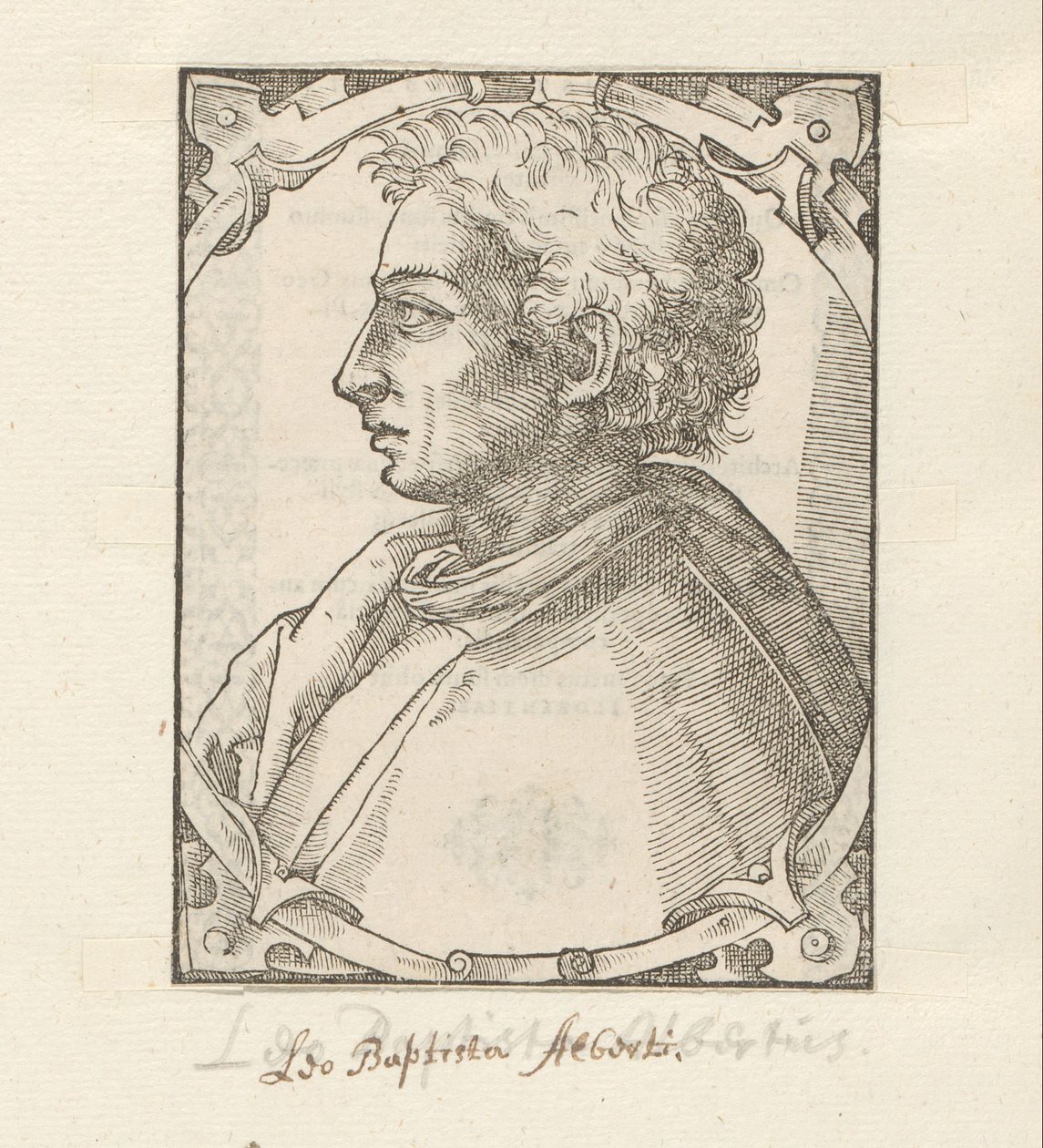 Portret van Leona Battisty Albertiego autorstwa Anonymous