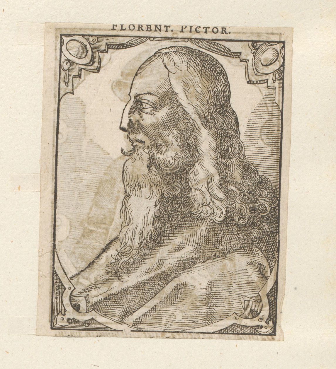 Portret van Leonarda da Vinci autorstwa Anonymous