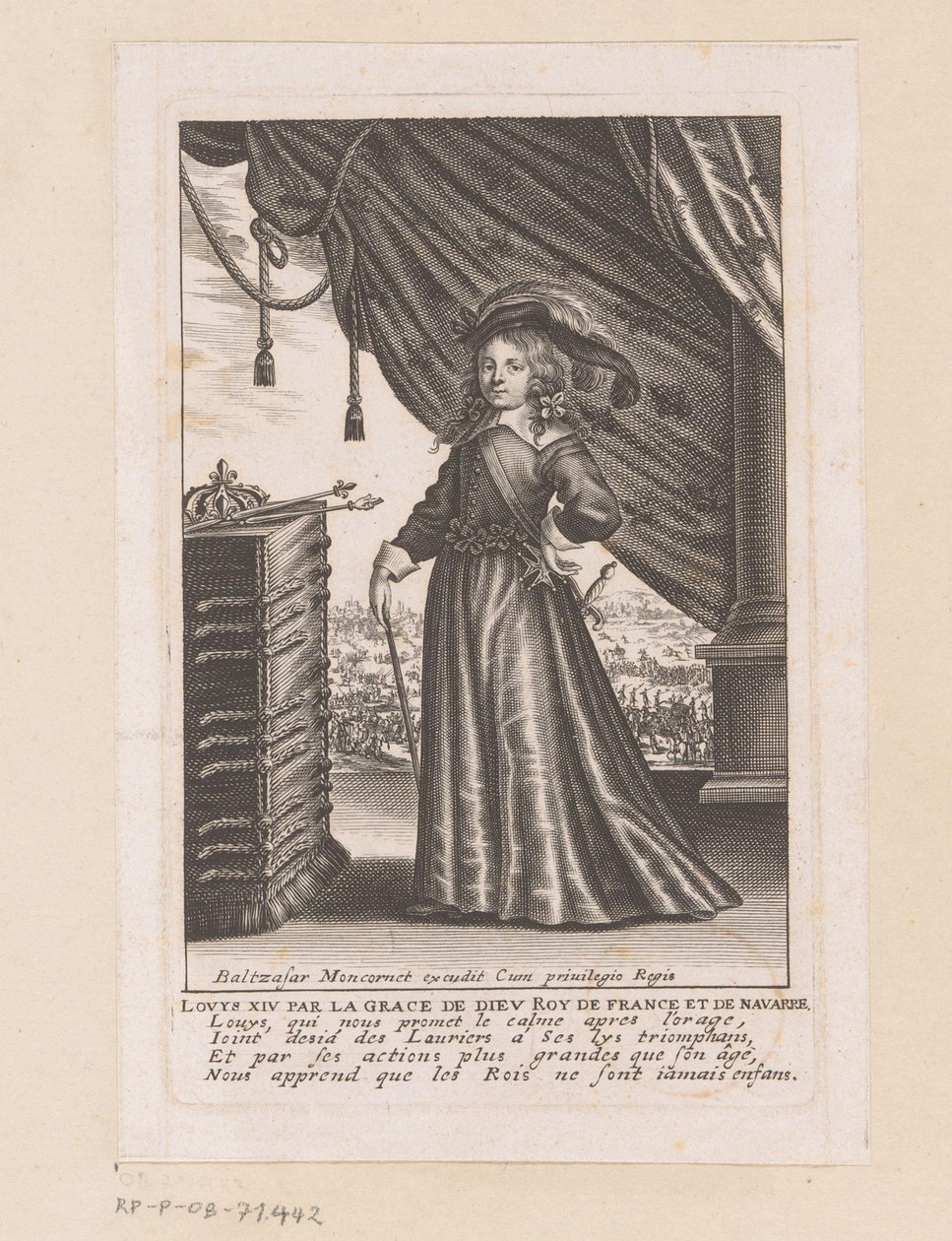 Portret Ludwika XIV jako dziecko autorstwa Anonymous