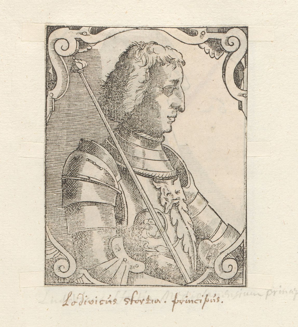 Portret van Ludovico Sforza autorstwa Anonymous