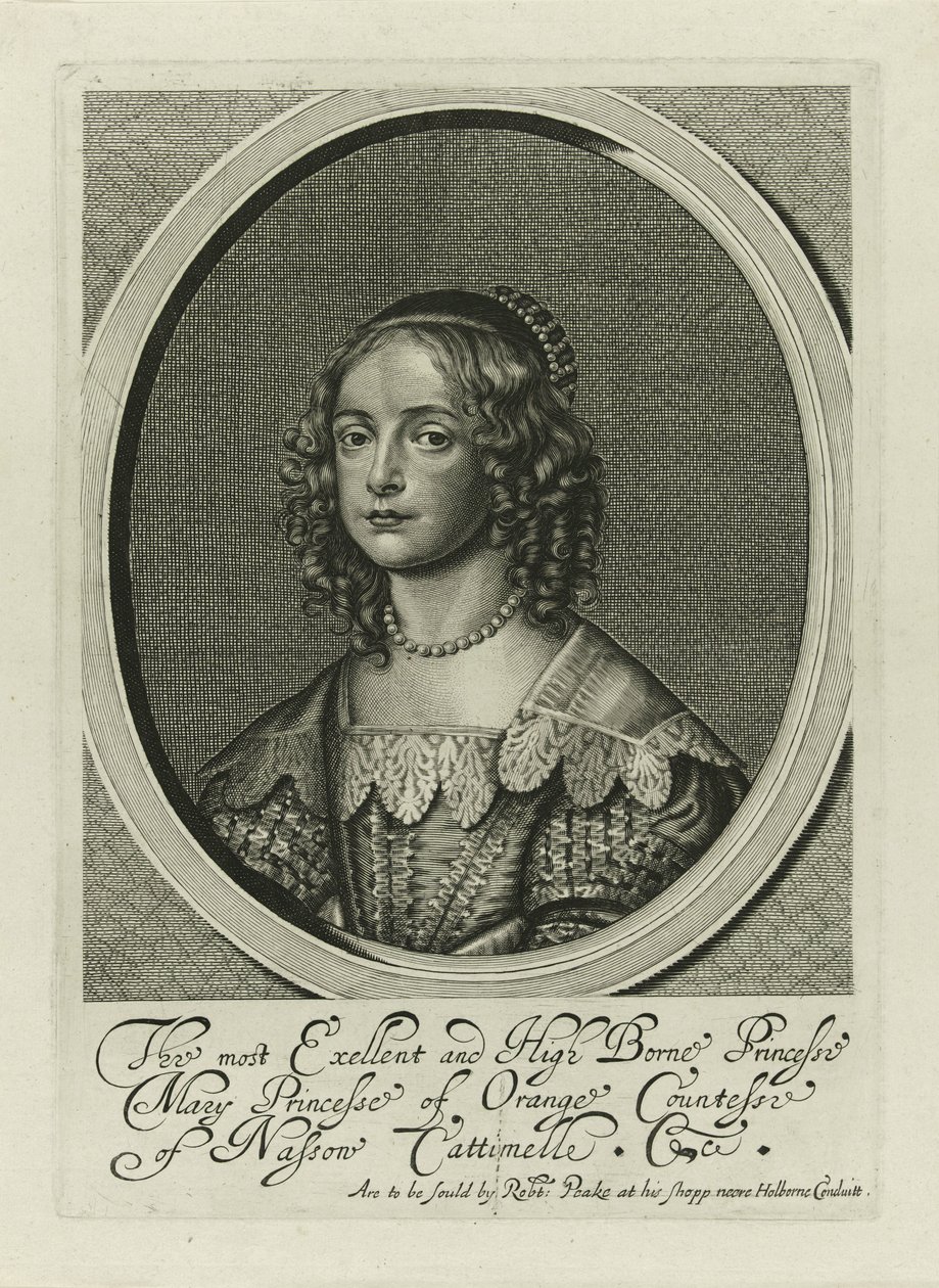 Portret Marii Henrietty Stuart autorstwa Anonymous