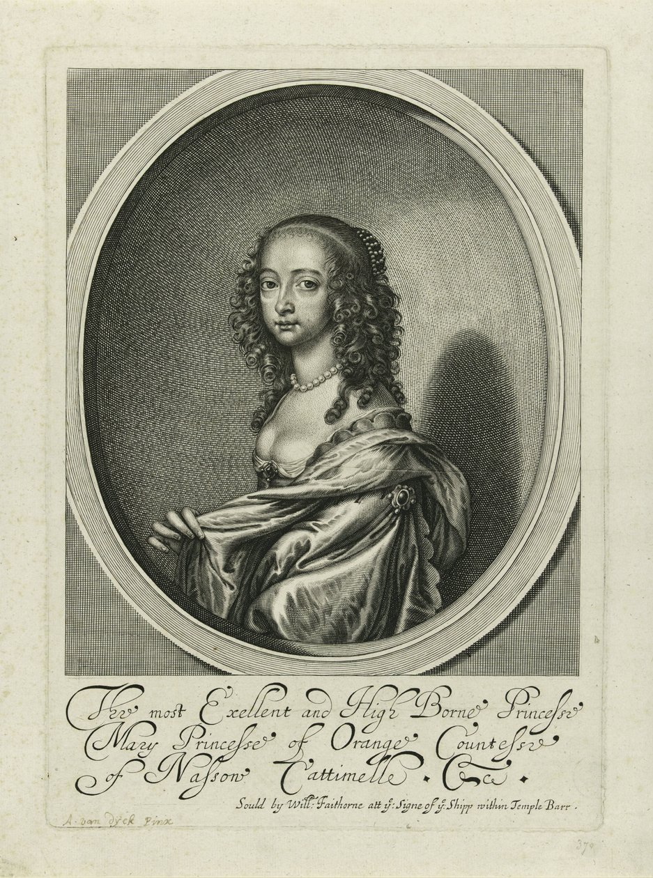 Portret Marii Henrietty Stuart autorstwa Anonymous