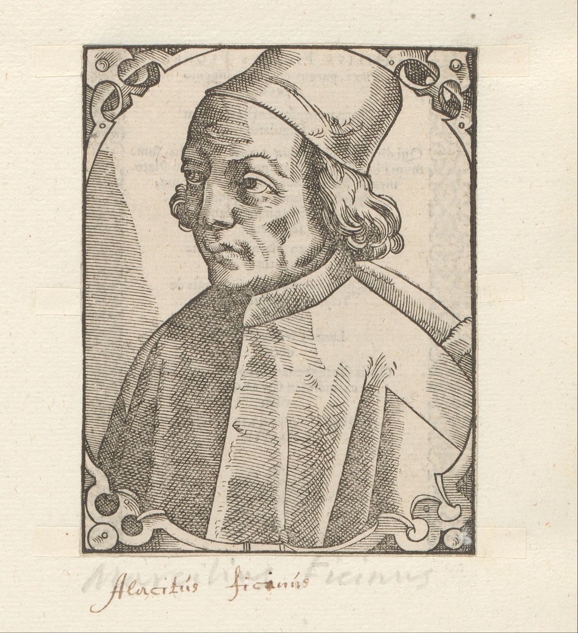 Portret van Marsilio Ficino autorstwa Anonymous