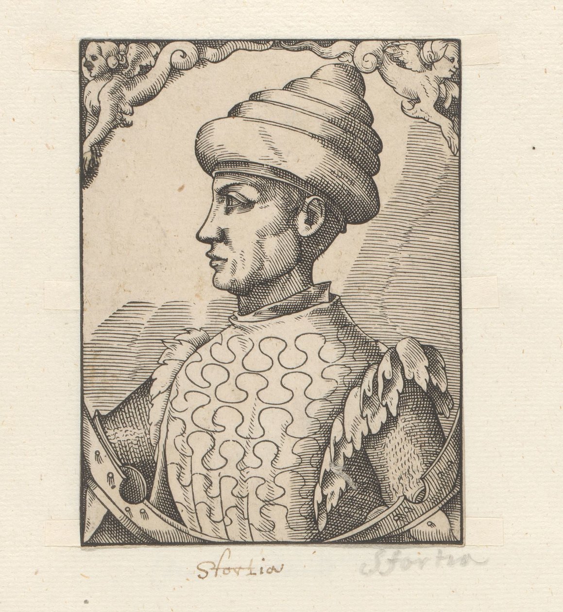 Portret van Muzio Attendola Sforza autorstwa Anonymous