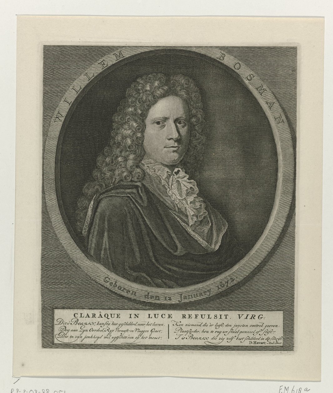 Portret Willema Bosmana autorstwa Anonymous