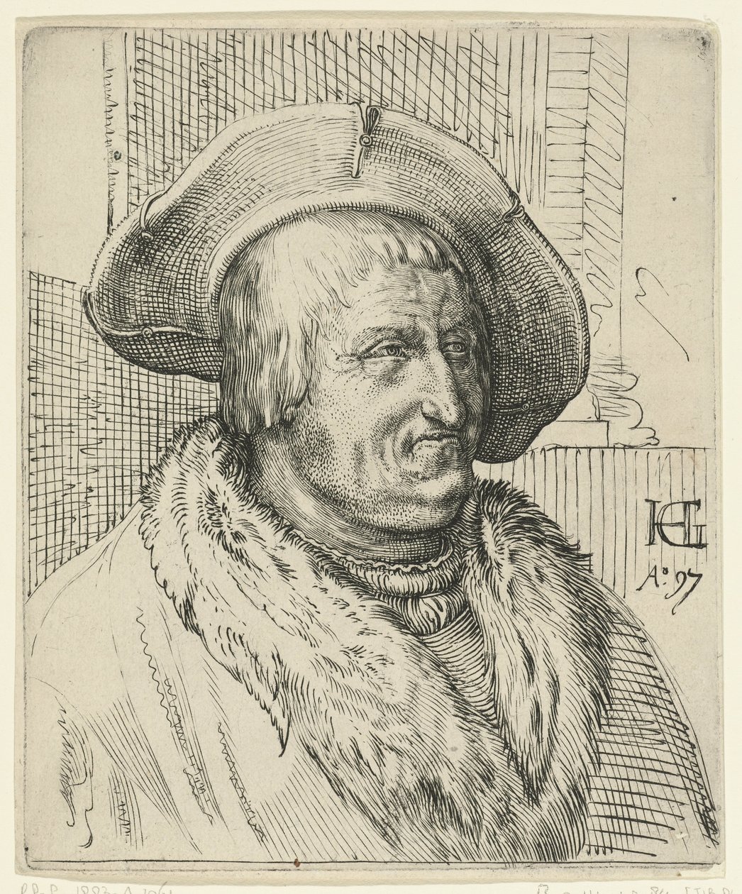 Portret mężczyzny w kapeluszu autorstwa Anonymous