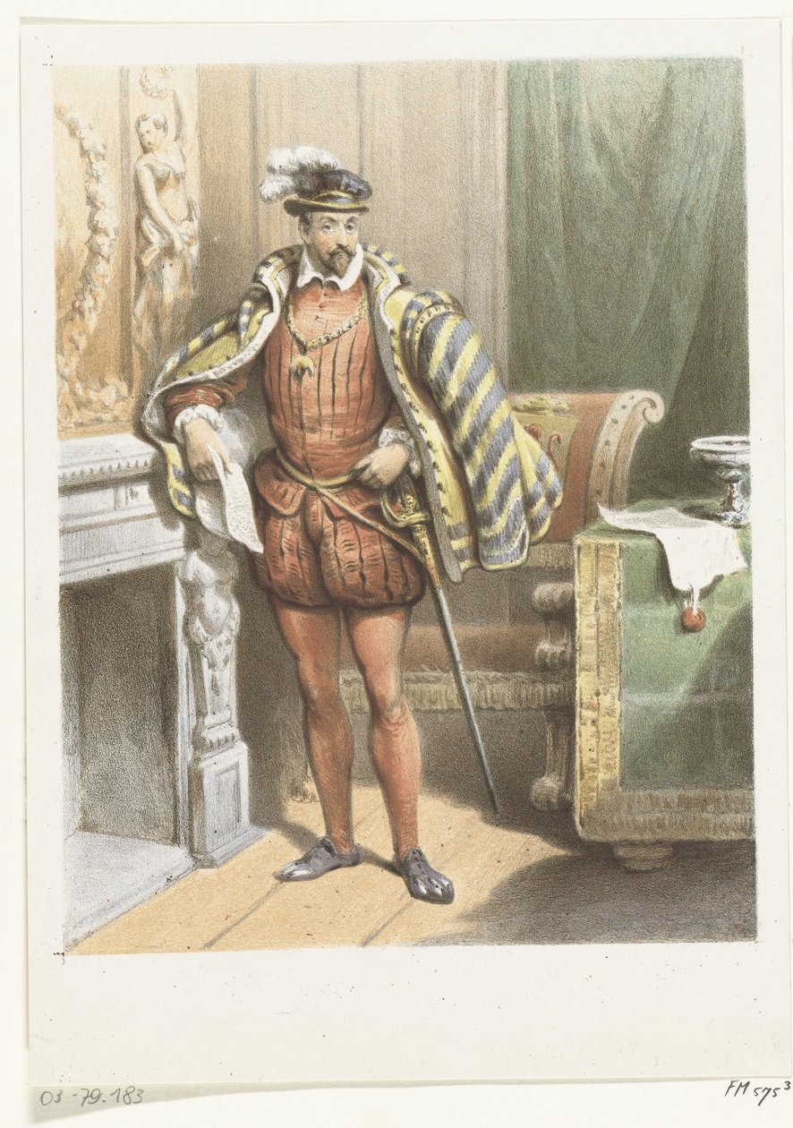 Portret stojącego szlachcica, ok. 1572 autorstwa Anonymous