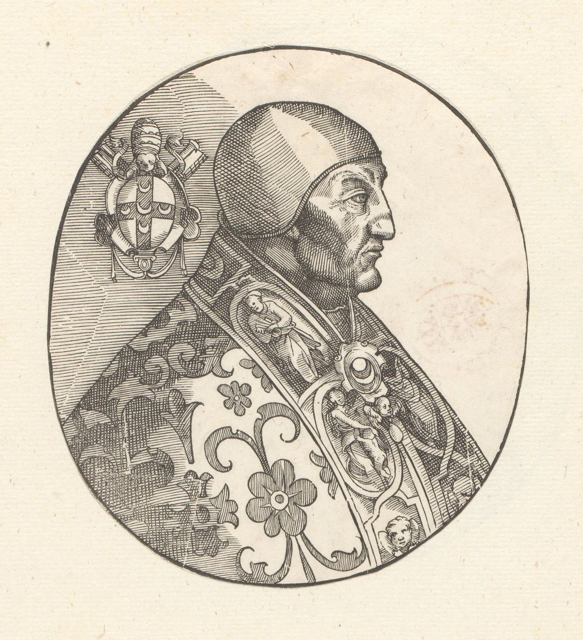 Portret van pausa Piusa III autorstwa Anonymous