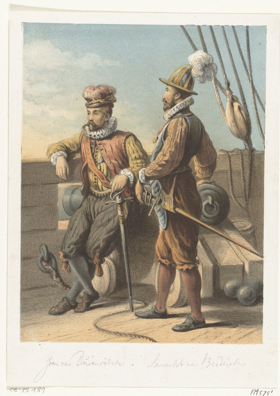 Portrety żebraków wodnych Jana van Duivenvoorde i Lancelota van Brederode, 1572 autorstwa Anonymous