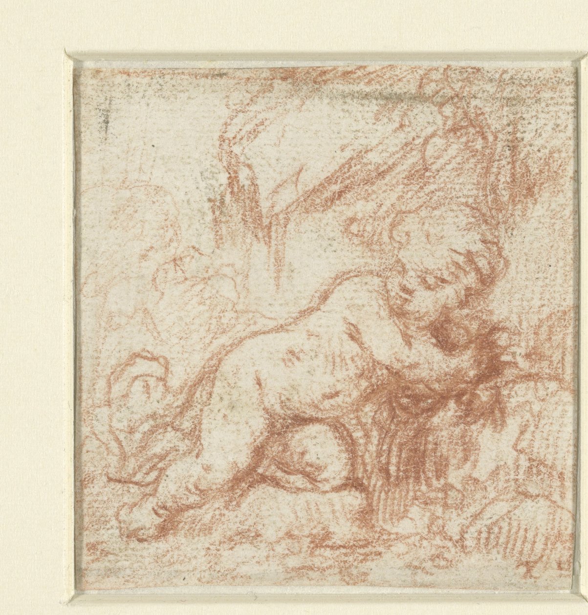 Putto w krajobrazie autorstwa Anonymous