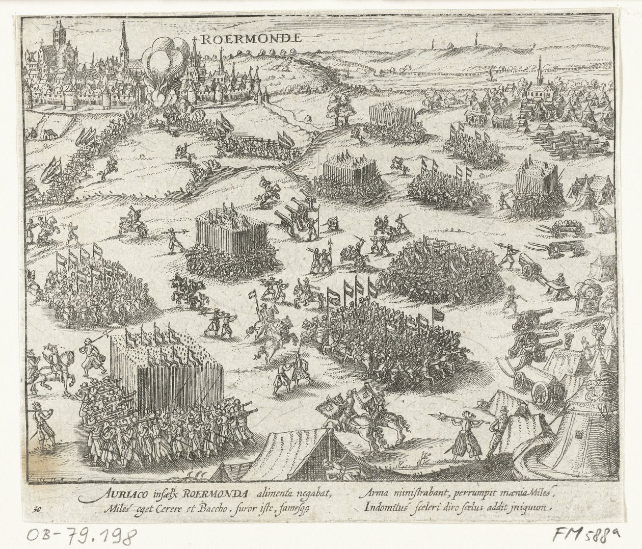 Roermond podjęte przez Wilhelma Orańskiego, 1572 autorstwa Anonymous