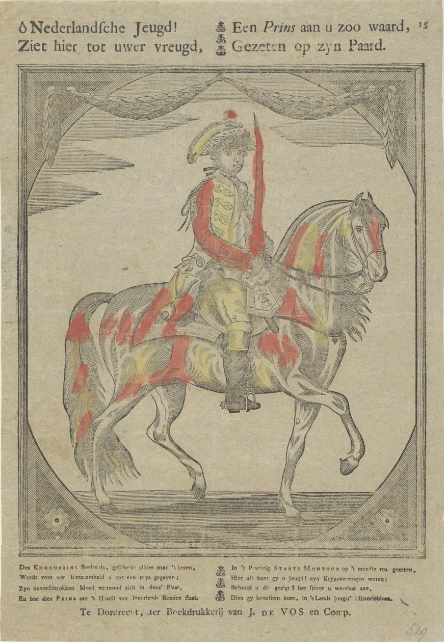 Portret konny Wilhelma V, księcia Orange-Nassau autorstwa Anonymous
