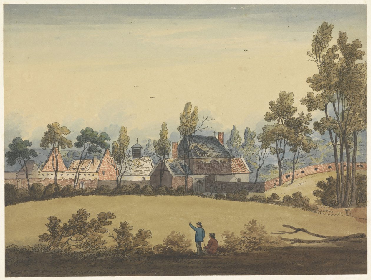 Ruiny Hougoumont Siedem talerzy Waterloo i okolic (tytuł serii) autorstwa Anonymous