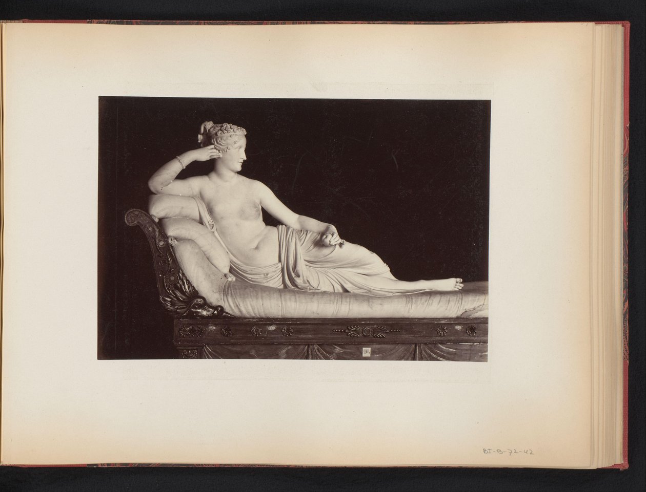 Rzeźba Pauline Borghese-Bonaparte jako Wenus Victrix autorstwa Antonio Canovy w Galerii Borghese w Rzymie, Włochy autorstwa Anonymous