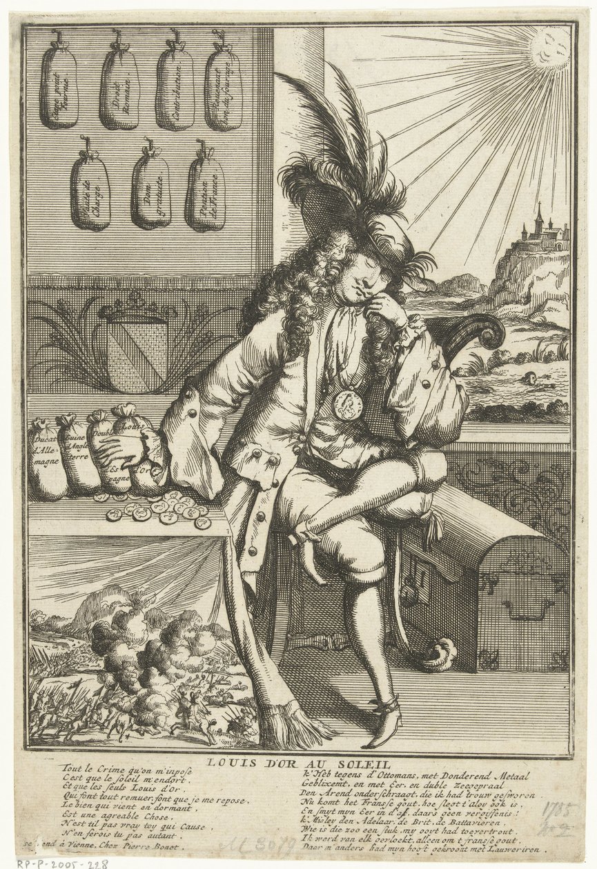 Karykatura Louisa Willema van Baden-Baden, 1705 Louis D