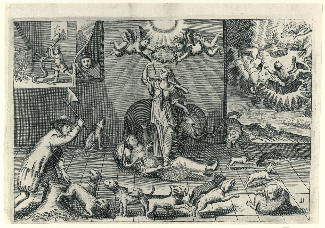 Karykatura Anglika, 1673 autorstwa Anonymous