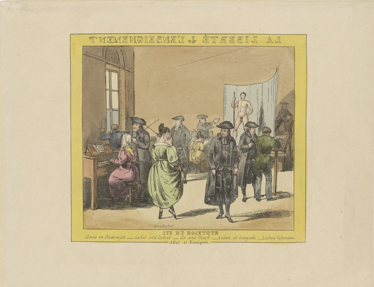 Karykatura o wolności edukacji, 1828 La liberté de l