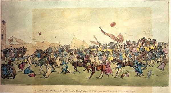 Zacznij od Epsom lub efektów wietrznego dnia, 1820 autorstwa Anonymous