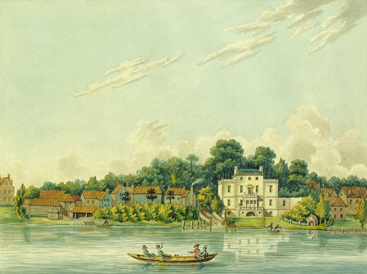 Brzegi Tamizy w Twickenham, ukazujący dom Aleksandra Pope