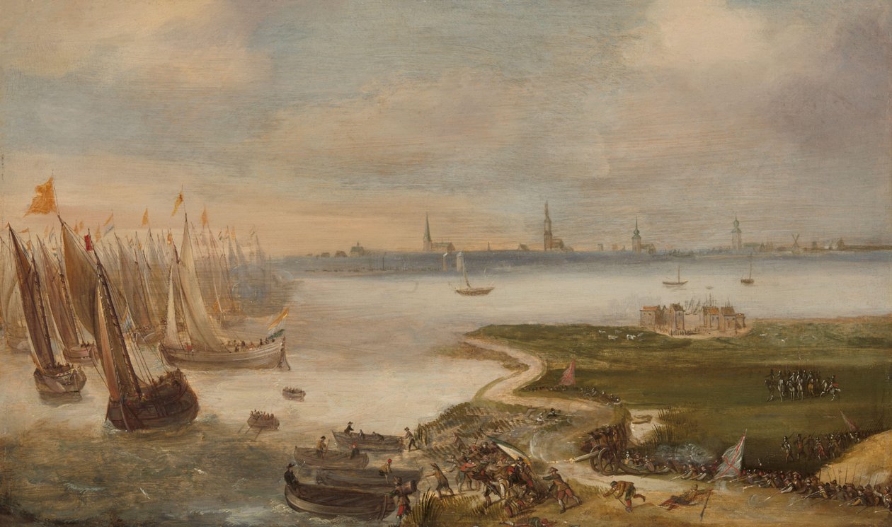 Holenderska porażka w Blokkersdijk, niedaleko Antwerpii, 1605 autorstwa Anonymous