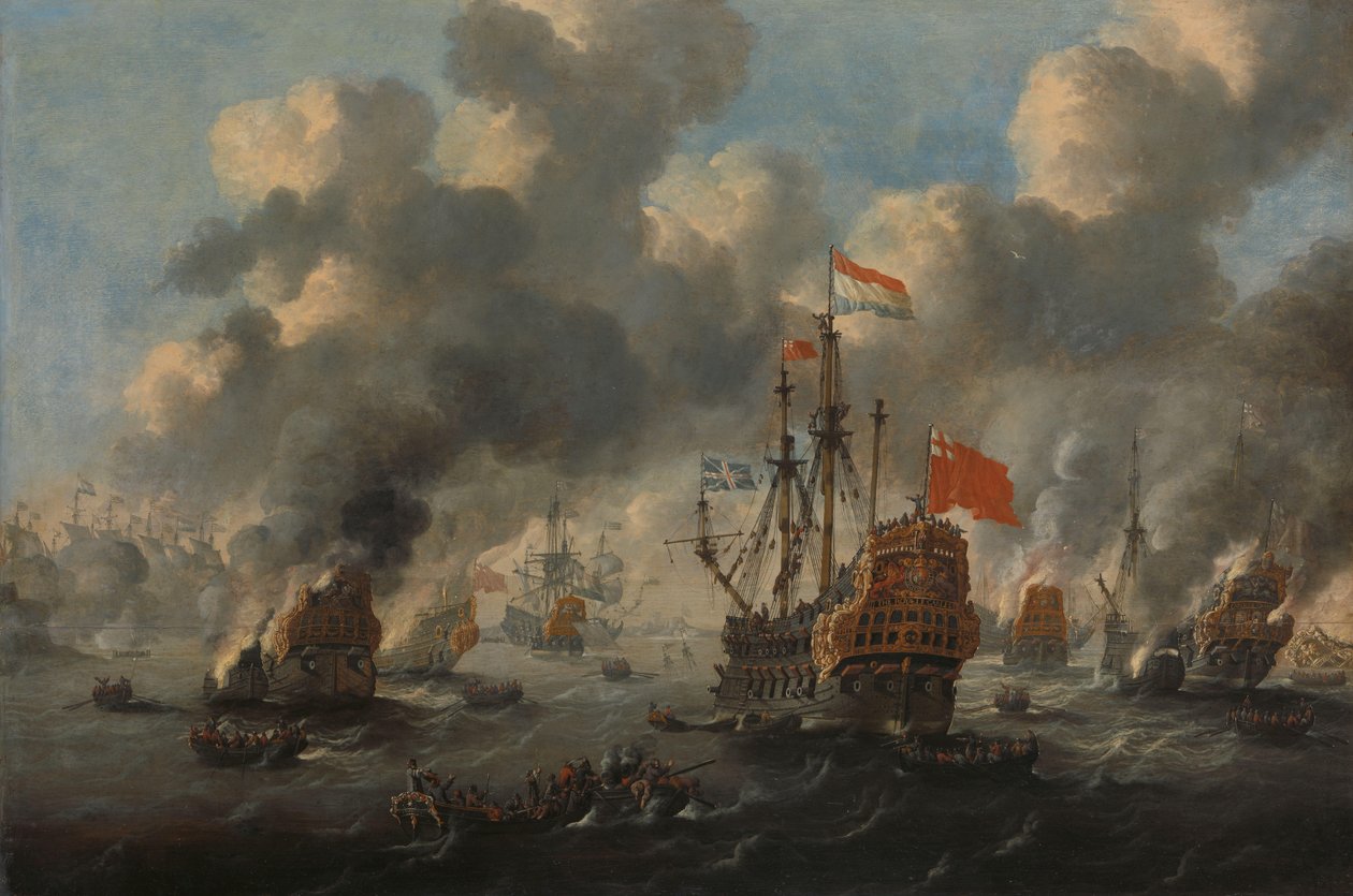 Holenderski nalot na Medway, 1667 autorstwa Anonymous