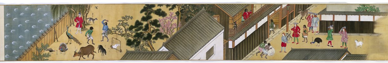 te t rading post st a t dejima Makimono Nagasaki autorstwa Anonymous