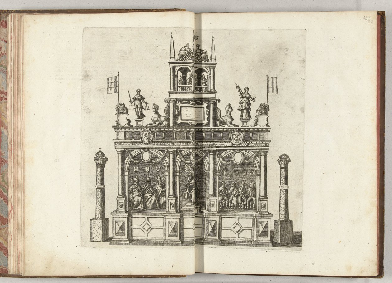 Scena z cesarzem Karolem V, 1594 autorstwa Anonymous