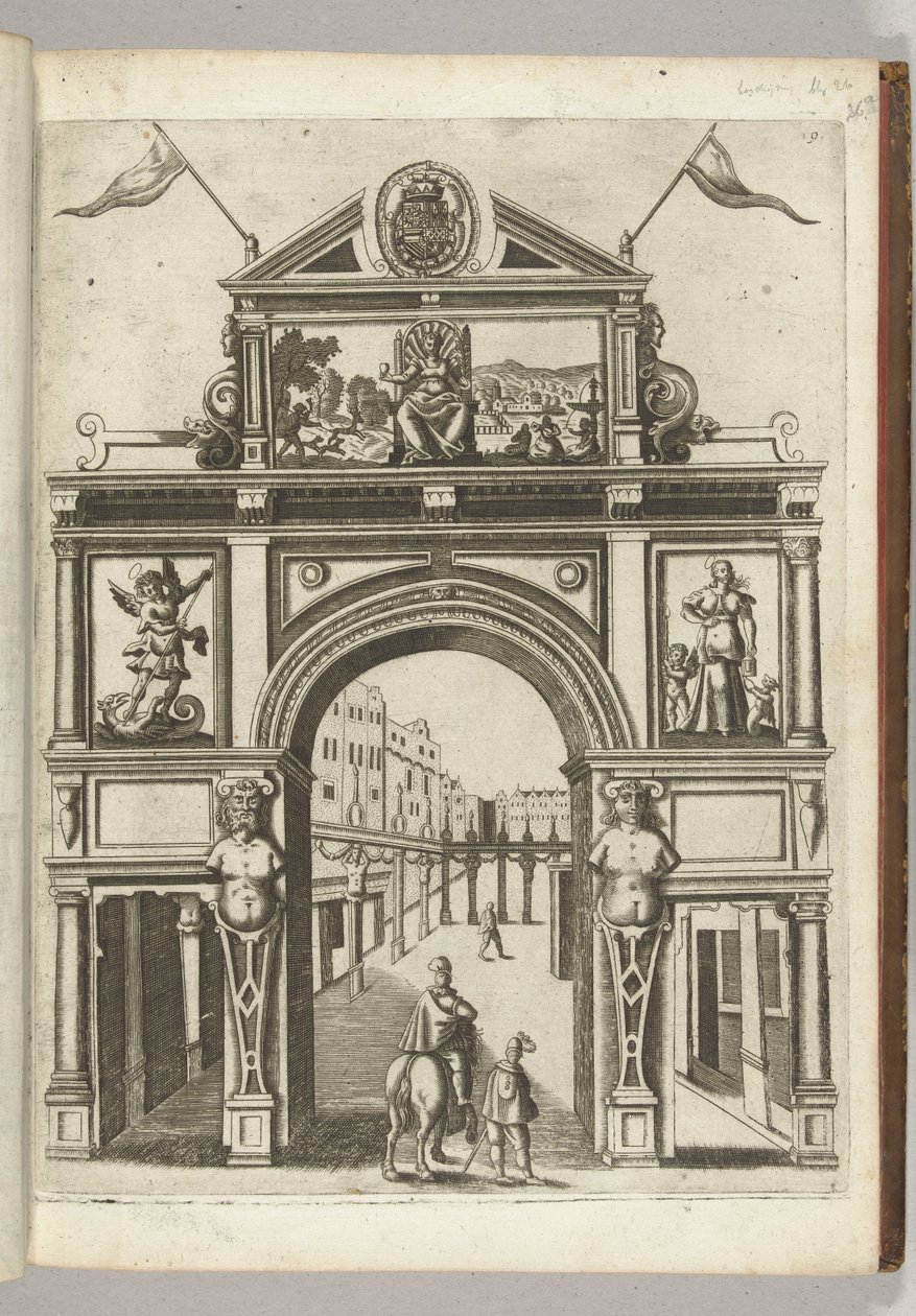 Brama Triumfalna z Służącą Miastem, 1594 autorstwa Anonymous