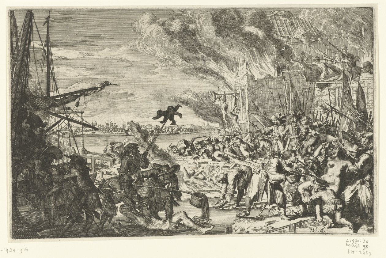 Okrucieństwa w wiosce nad wodą, 1672 autorstwa Anonymous