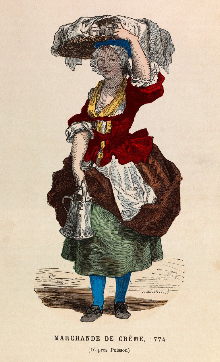 Kupiec kremowy w 1774 r. – kolekcja prywatna autorstwa Anonymous Anonymous