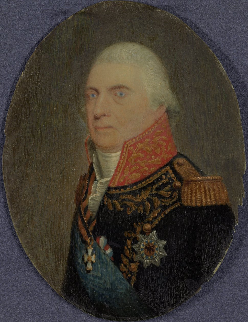 Admirał Jan Hendrik van Kinsbergen (1735-1819), ok. 1810 (gwasz na kości słoniowej) autorstwa Anonymous Anonymous